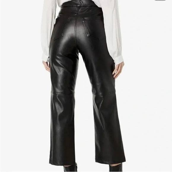 NEW Blank‎ NYC | Baxter Ribcage High Rise Vegan Leather Jeans | Black  | Size 26 - Picture 2 of 14
